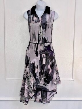 Simply Vera Vera Wang Ruffle Shirt Dress Sz.M